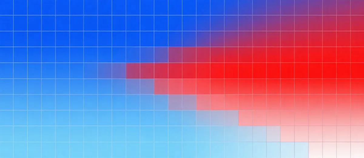 冷热分布热力图示意